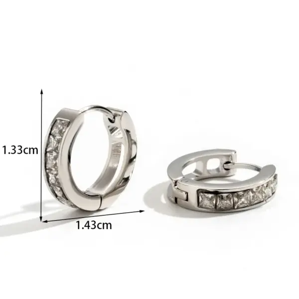 Wholesale PVD Coated Geometric Heart Shape Flower 304 Stainless Steel Elegant Basic Simple Style Waterproof Non Tarnish Drop Earrings