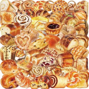 Wholesale 50 stickers of baking cake and bread series