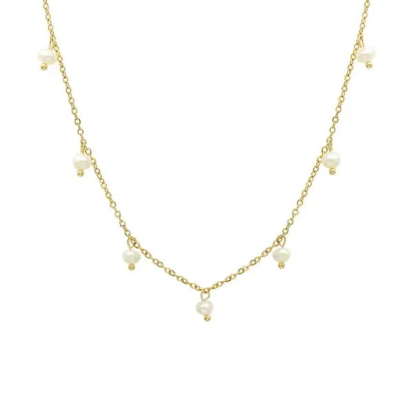 Wholesale Jewelry Fashion Geometric 304 Stainless Steel 18K Gold Plated Plating Necklace