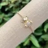 Wholesale Jewelry Simple Style Classic Style Animal Bear Copper Zircon 18K Gold Plated Inlay Bracelets