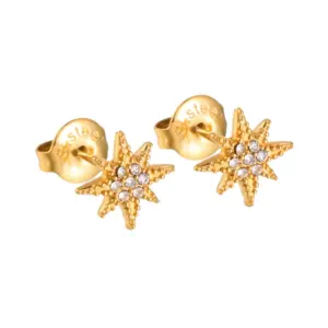 Eight Awn Star Ear Studs 927-BMX