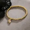Wholesale Casual Cute Simple Style Bear Copper Plating Inlay Zircon 18k Gold Plated Bracelets