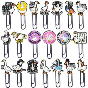 Wholesale Cartoon Swan Paper Clip Bookmark