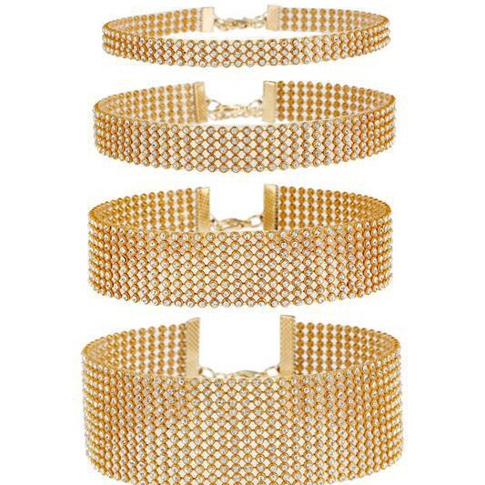 Wholesale AliExpress Explosions Luxury Diamond Necklace Clavicle Chain European and American Fashion Jewelry Neck Chain Collar choker