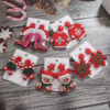 Wholesale Christmas tree rice bead earrings