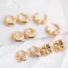 Wholesale 1 Pair Retro Luxurious Solid Color 304 Stainless Steel Earrings Ear Studs