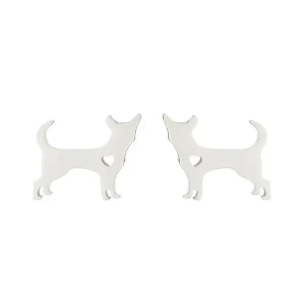 PVD Coated 18K Gold Real Gold Plated Animal 304 Stainless Steel Simple Style Waterproof Non Tarnish Ear Studs