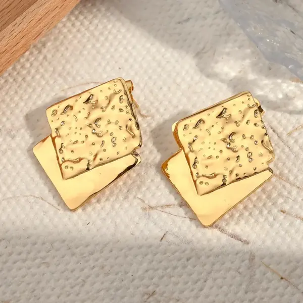 Electroplating Golden Plated Octopus Round Starfish 304 Stainless Steel Casual Simple Style Polishing Plating Earrings