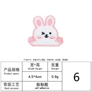 6# rabbit half body (self adhesive)