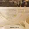 Wholesale Jewelry Simple Style Heart Shape 304 Stainless Steel 18K Gold Plated Plating Stainless Steel Necklaces