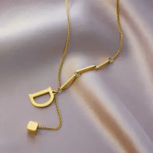 Letter D Square Tassel