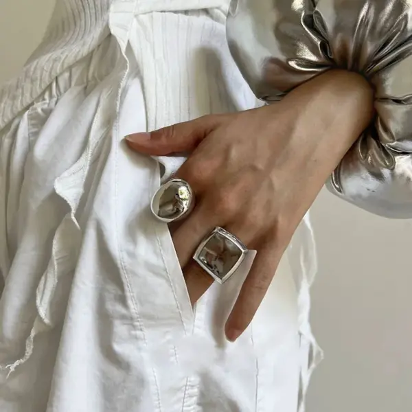 Wholesale Copper Plating Solid Color Open Rings