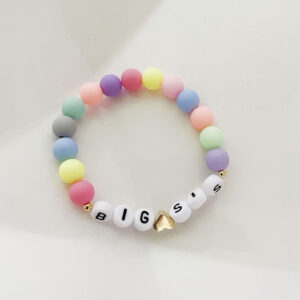 Big sis letter color bracelet