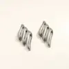 Wholesale Hawaiian Shiny Solid Color 304 Stainless Steel Ear Studs