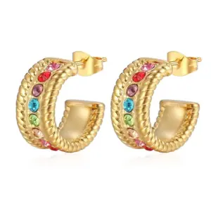 Gold Colorful Crystals MS-187