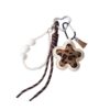 Wholesale Leopard print flower padded 3D keychain