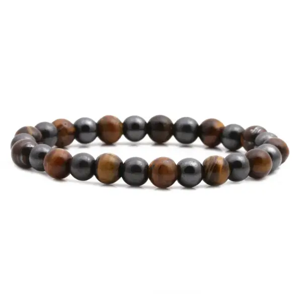 Fashion Geometric Copper Natural Stone Bracelet In Bulk