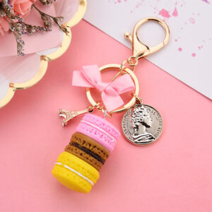 Macaron - Pinkish Brown / keychain