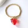 Wholesale Jewelry Cute Sweet Cherry Strawberry Copper Beaded Bracelets