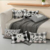 Wholesale Halloween plaid ghost pillowcase