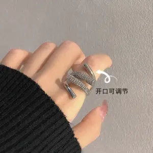 Z0046 Ring-Silver / Adjustable Opening