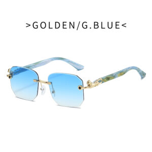 Gradient blue porcelain blue legs