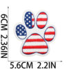 Wholesale Xiao Tian Art Claw Embroidery Cloth Sticker Bag Decoration Computer Embroidery Label Pet Claw Patch Cats Cow