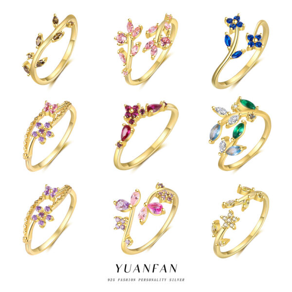 oly-c00e3ba8903cff2adecb9bbe3442098c Wholesale S925 Sterling Silver Mori Flower Ring