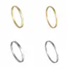 PVD Coated Real Gold Plated Gold Plated Geometric Solid Color 304 Stainless Steel Simple Style Waterproof Non Tarnish Bangle