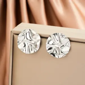 E1405-B (a Pair of Silver Ear Studs)
