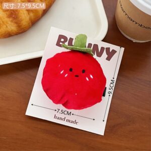 2# plush tomato hairpin