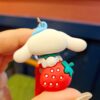 oly-c02f7a6e58d3811312c7622afd1aae51 Wholesale Sanrio keychain pvc flexible glue car key chain girl bag doll pendant wholesale silicone small gift