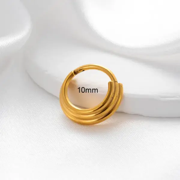 1 Piece Nose Rings & Studs Simple Style Classic Style Circle 316L Stainless Steel Waterproof Non Tarnish Surgical Steel