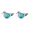 Wholesale Bird earrings inlaid with turquoise vintage stud earrings