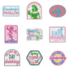 oly-c03bc0892ae4ec2ce0abfdd240320df0 Wholesale Bar main image denim embroidered fabric patch pink lady patch