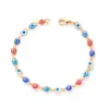 Fashion New Copper Gold-plated ipping Oil Devil's Eye Bracelet