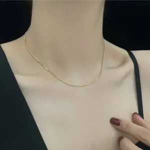 1 [H15] 1.0 Snake Chain Necklace / Gold