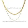 Wholesale Jewelry Fashion Geometric 304 Stainless Steel 18K Gold Plated Plating Stainless Steel Necklaces