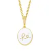 Wholesale Copper Plating Letter Necklace