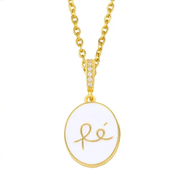 Wholesale Copper Plating Letter Necklace