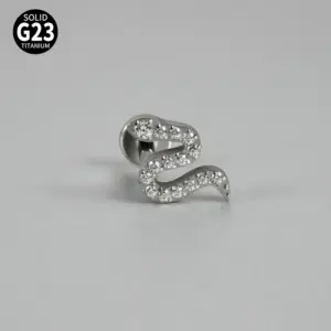 Steel Color Simulated Snakes / Rod Thickness * Rod Length 1.2x8mm