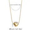 Wholesale Jewelry Modern Style Sweet Simple Style Heart Shape 304 Stainless Steel Pendant Necklace