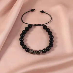 Obsidian Luminous Black Bracelet