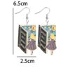 Wholesale Book Girl Acrylic Earrings
