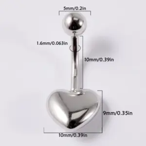 Steel Color Navel Stud (1)
