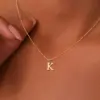 Wholesale Jewelry Simple Style Geometric Letter 201 Stainless Steel 18K Gold Plated Plating Pendant Necklace