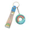 Wholesale New Cute Rainbow Donut Keychain Student Backpack Pendant Commemorative Gift Pendant Car Accessories