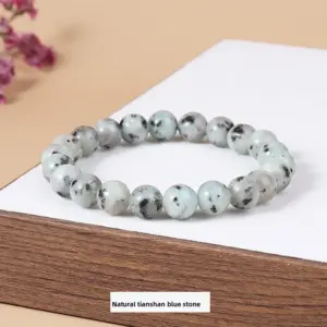 Natural Tianshan Orchid Bracelet / Diameter 10.1-10.8mm (about 17-19 Pieces)