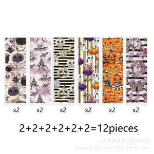 Halloween series transparent crystal label pen sticker waterproof sticker set (12 pieces/set)-11
