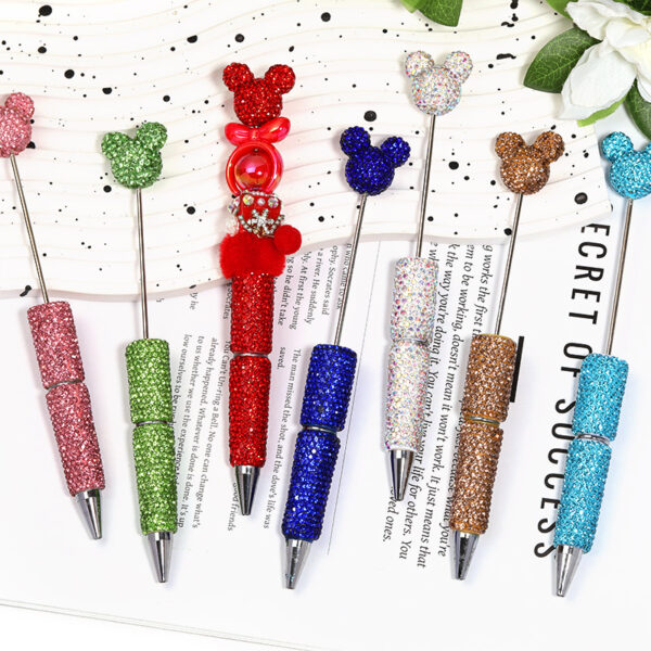 Wholesale Solid color full rhinestone ballpoint pen